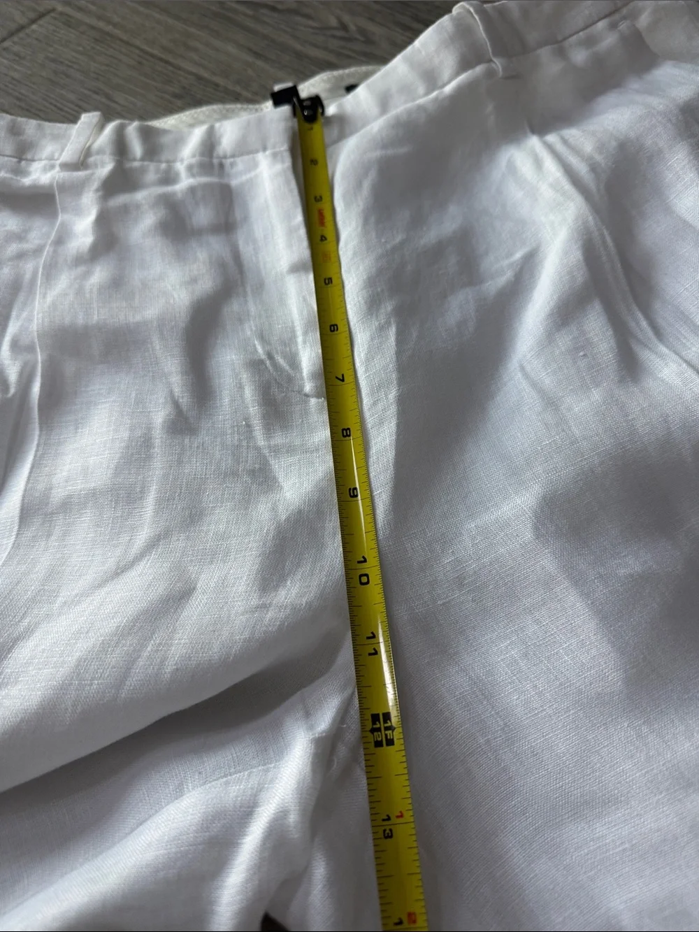 J. Crew Essential Wide-Leg 100% Linen-Blend Pants in White